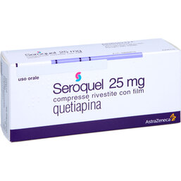 Abbildung: Seroquel 25 mg Filmtabletten 50 St, Filmtabletten PZN 09544753