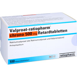 Abbildung: Valproat ratiopharm chrono 500 mg Retardtabletten 100 St, Retard-Tabletten PZN 09544859