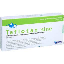 Abbildung: Taflotan sine 15 µg / ml Augentropfenim Einzeldosisbeh. 30X0.3 ml, Einzeldosispipetten PZN 09606945