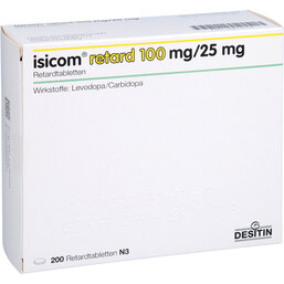 Abbildung: Isicom retard 100 mg / 25 mg Retardtabletten 200 St, Retard-Tabletten PZN 09614206