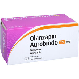 Abbildung: Olanzapin Aurobindo 15 mg Tabletten 70 St, Tabletten PZN 09618339