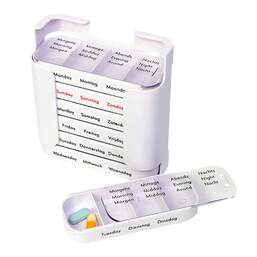 Abbildung: Tabletten Dispenser 7 Tage RFM de EN NL 1 St PZN 09629107
