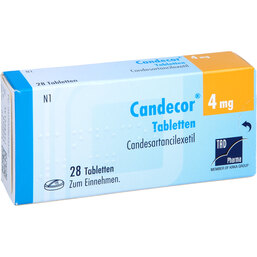 Abbildung: Candecor 4 mg Tabletten 28 St, Tabletten PZN 09633416