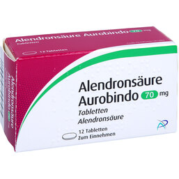 Abbildung: Alendronsäure Aurobindo 70 mg Tabletten 12 St, Tabletten PZN 09636107