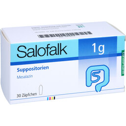 Abbildung: Salofalk 1 g Suppositorien 30 St, Suppositorien PZN 09636219
