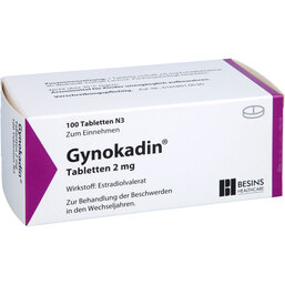 Abbildung: Gynokadin 2 mg Tabletten 100 St, Tabletten PZN 09640994
