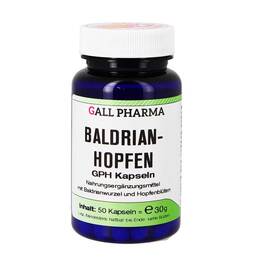 Abbildung: Baldrian Hopfen GPH Kapseln 50 St, Kapseln PZN 09645247