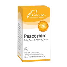 Abbildung: Pascorbin Injektionslösung Injektionslösung, 20X50 ml PZN 09647683