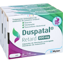 Abbildung: Duspatal 200 mg retard Kapseln 90 St, Retard-Kapseln PZN 09648228