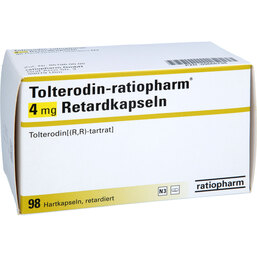 Abbildung: Tolterodin ratiopharm 4 mg Retardkapseln 98 St, Retard-Kapseln PZN 09666798