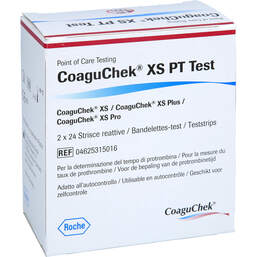 Abbildung: Coaguchek XS PT Test 2X24 St, Teststreifen PZN 09667361