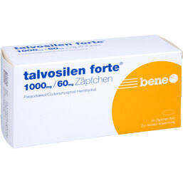 Abbildung: Talvosilen forte 1000 mg / 60 mg Suppositorien 30 St, Suppositorien PZN 09670819