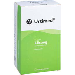Abbildung: Urtimed 1 mg / ml Lösung zum Einnehmen 120 ml, Lösung zum Einnehmen PZN 09671322