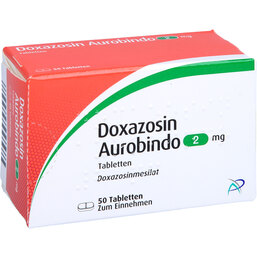 Abbildung: Doxazosin Aurobindo 2 mg Tabletten 50 St, Tabletten PZN 09673605
