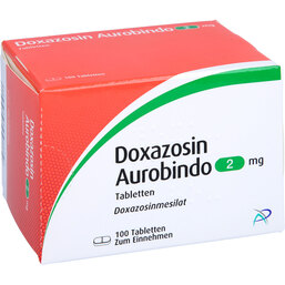 Abbildung: Doxazosin Aurobindo 2 mg Tabletten 100 St, Tabletten PZN 09673611