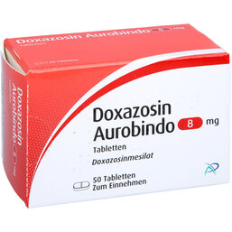 Abbildung: Doxazosin Aurobindo 8 mg Tabletten 50 St, Tabletten PZN 09673663