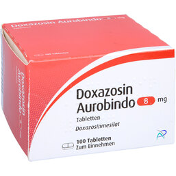 Abbildung: Doxazosin Aurobindo 8 mg Tabletten 100 St, Tabletten PZN 09673686