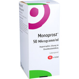 Abbildung: Monoprost 50 Mikrogramm / ml Augentropfen in Einzeldosen 90X0.2 ml, Einzeldosispipetten PZN 09683495