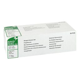 Abbildung: Butterfly Kanüle 21 G grün 50 St, Kanüle PZN 09685324