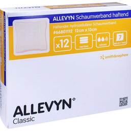 Abbildung: Allevyn Schaumverband 12x13 cm haftend 12 St, Verband PZN 09686559