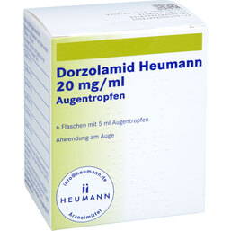 Abbildung: Dorzolamid Heumann 20 mg / ml Augentropfen 6X5 ml, Augentropfen PZN 09687300
