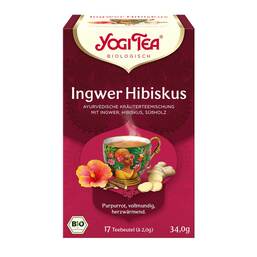 Abbildung: Yogi Tea Ingwer Hibiskus Bio Filterbeutel, 17X2 g PZN 09687671