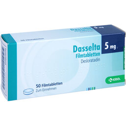 Abbildung: Dasselta 5 mg Filmtabletten 50 St, Filmtabletten PZN 09691997
