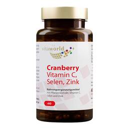Abbildung: Cranberry Vitamin C + Selen + Zink Kapseln 60 St, Kapseln PZN 09693571