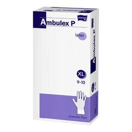Abbildung: Ambulex Latex Untersuchungshandsch ungepudert unsteril M 100 St, Handschuhe PZN 09700928