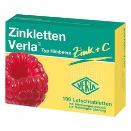 Abbildung: Zinkletten Verla Himbeere Lutschtabletten Lutschtabletten, 100 St PZN 09704814