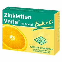 Abbildung: Zinkletten Verla Orange Lutschtabletten Lutschtabletten, 100 St PZN 09704820