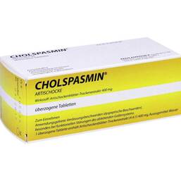Abbildung: Cholspasmin Artischocke überzogene Tabletten 50 St, Überzogene Tabletten PZN 09705305