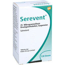 Abbildung: Serevent Dosier Aerosol 120 Hub 1 St, Dosieraerosol PZN 09707385