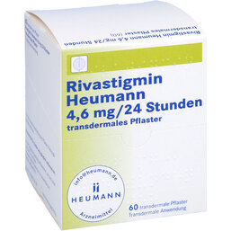 Abbildung: Rivastigmin Heumann 4,6 mg / 24 Std.transd.Pflaster 60 St, Pflaster transdermal PZN 09708462