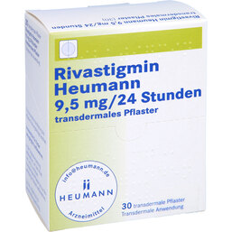Abbildung: Rivastigmin Heumann 9,5 mg / 24 Std.transd.Pflaster 30 St, Pflaster transdermal PZN 09708485