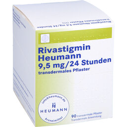 Abbildung: Rivastigmin Heumann 9,5 mg / 24 Std.transd.Pflaster 90 St, Pflaster transdermal PZN 09708522