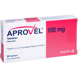 Abbildung: Aprovel 150 mg Tabletten 98 St, Tabletten PZN 09714149