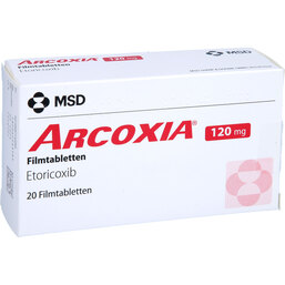 Abbildung: Arcoxia 120 mg Filmtabletten 20 St, Filmtabletten PZN 09714209