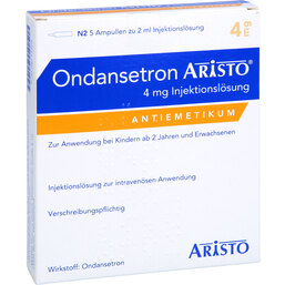 Abbildung: Ondansetron Aristo 4 mg Injektionslösung 5 St, Injektionslösung PZN 09714505