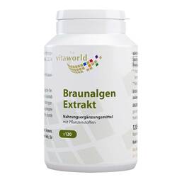 Abbildung: Braunalgen Ektrakt 500 mg Kapseln 120 St, Kapseln PZN 09715048