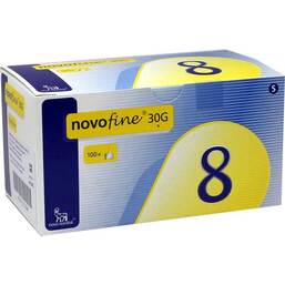 Abbildung: Novofine 8 Kanülen 0,30x8 mm TW 100 St, Kanüle PZN 09717886