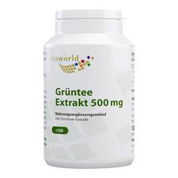 Abbildung: Grüntee Extrakt 500 mg Kapseln Kapseln, 120 St PZN 09719224