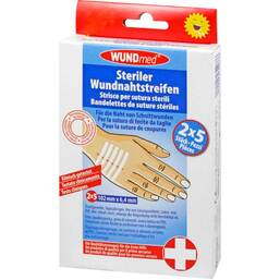 Abbildung: Wundnahtstreifen 6,4x102 mm 2X5 St, Pflaster PZN 09720836