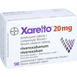Abbildung: Xarelto 20 mg Filmtabletten 98 St, Filmtabletten PZN 09724550