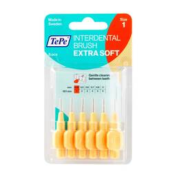 Abbildung: Tepe Interdentalbürste x-weich 0,45mm 6 St, Zahnbürste PZN 09724768