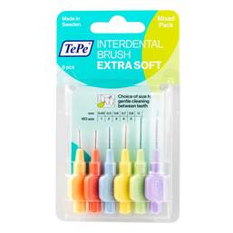 Abbildung: Tepe Interdentalbürste x-weich gemischt 6 St, Zahnbürste PZN 09724923