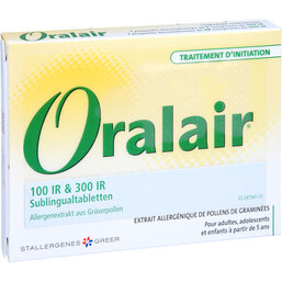 Abbildung: Oralair 100IR / 300IR Einl.Gräser Sublingualtabletten  31 St, Sublingualtabletten PZN 09726187
