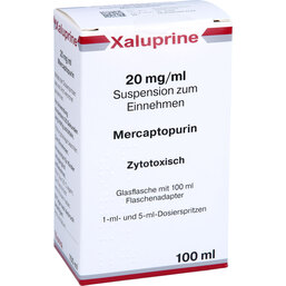 Abbildung: Xaluprine 20 mg / ml Suspension zum Einnehmen 100 ml, Suspension zum Einnehmen PZN 09726201