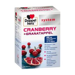 Abbildung: Doppelherz system Cranberry+Granatapfel Kapseln Kapseln, 60 St PZN 09726299