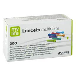 Abbildung: Lancets multicolor 30G Einweglanzetten mylife 200 St, Lanzetten PZN 09728996